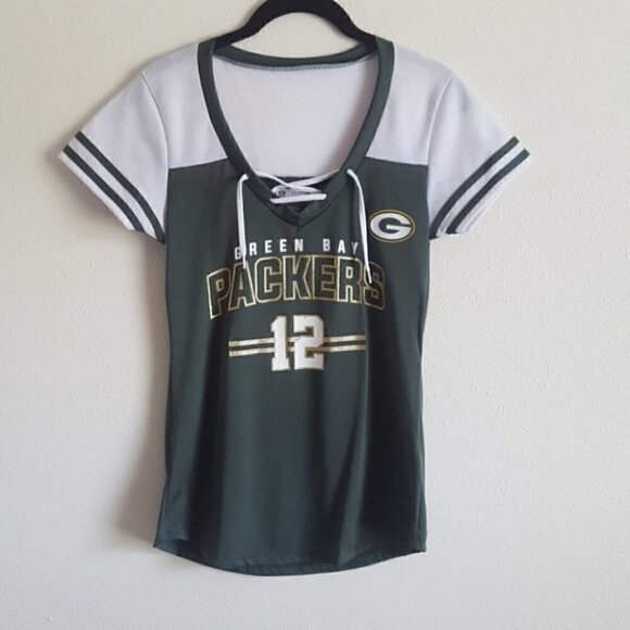 Womens Packers Jersey Tee - Picture 1 of 3
